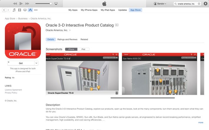 Oracle 3-D Product Catalog 2