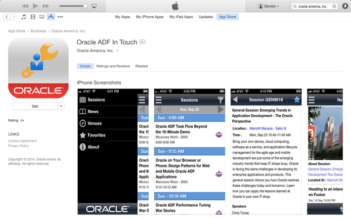 Oracle ADF in Touch 1