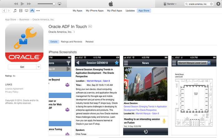 Oracle ADF in Touch 2