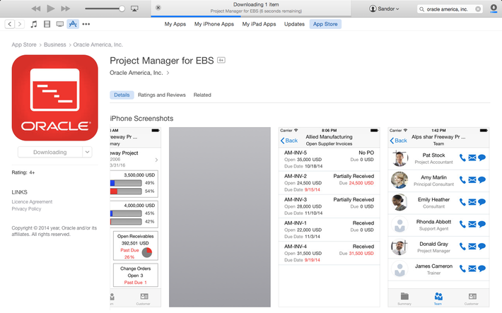 Oracle Project Manager 2